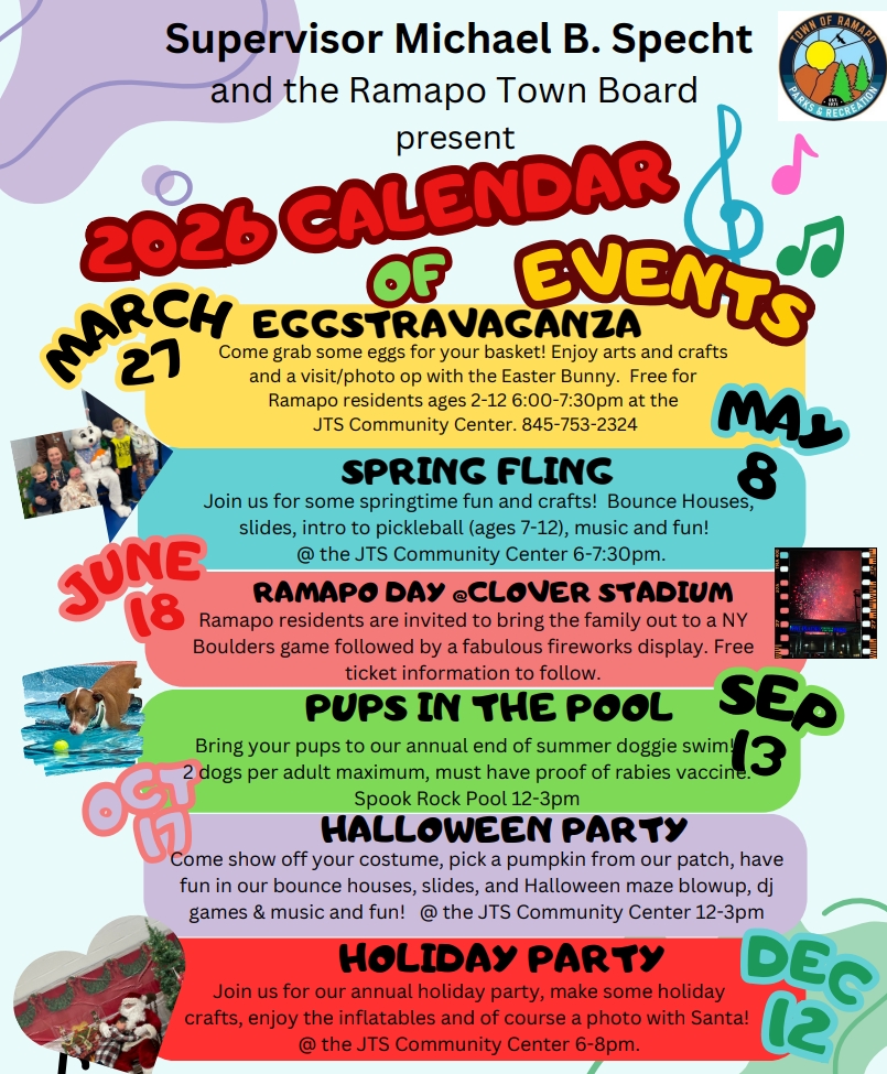 Special Events Calendar 2026